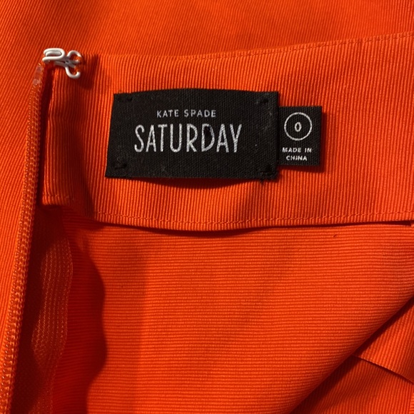 Kate Spade Saturday Cotton Polyester Orange Shorts Size 0 - Picture 4 of 7